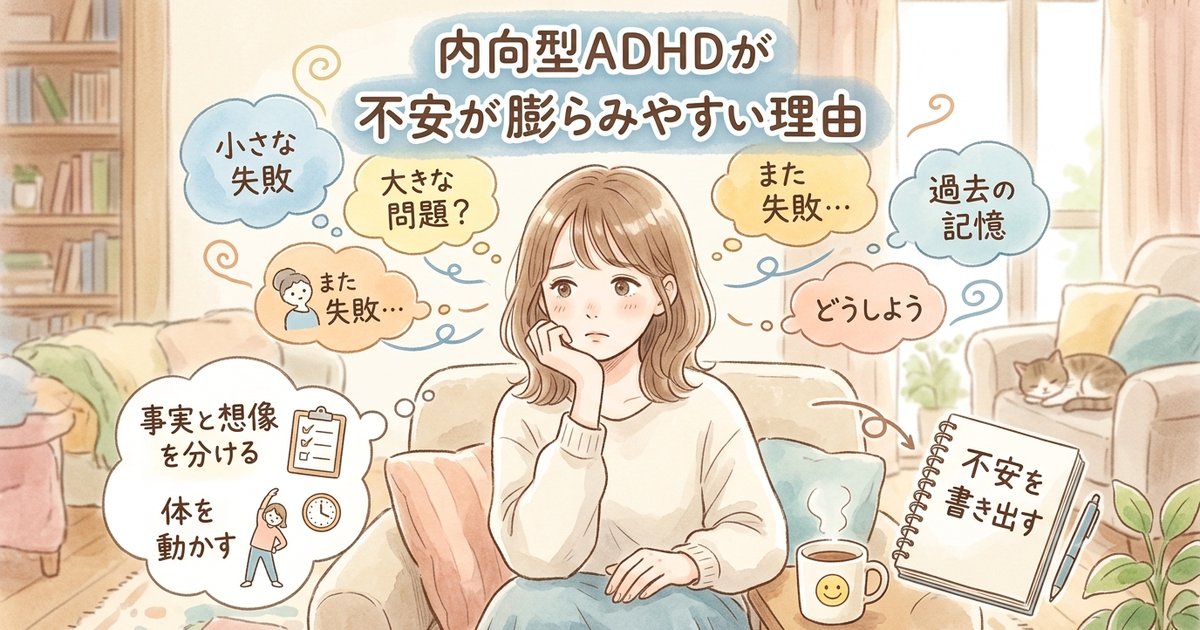 内向型ADHDが不安が膨らみやすい理由