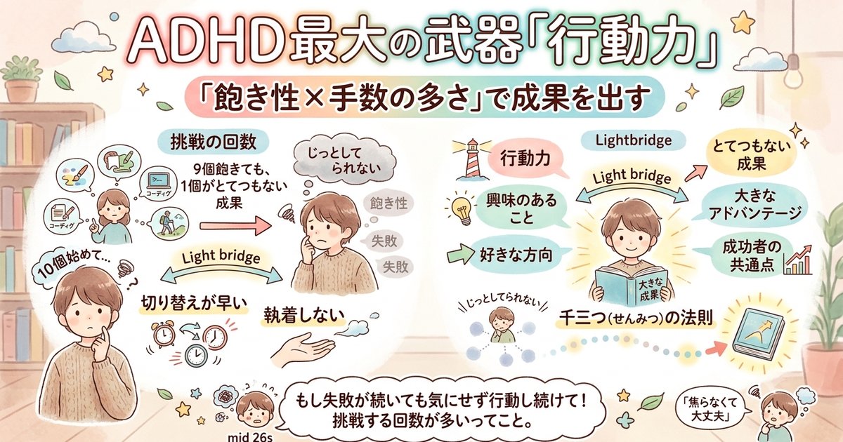 ADHD最大の武器「行動力」