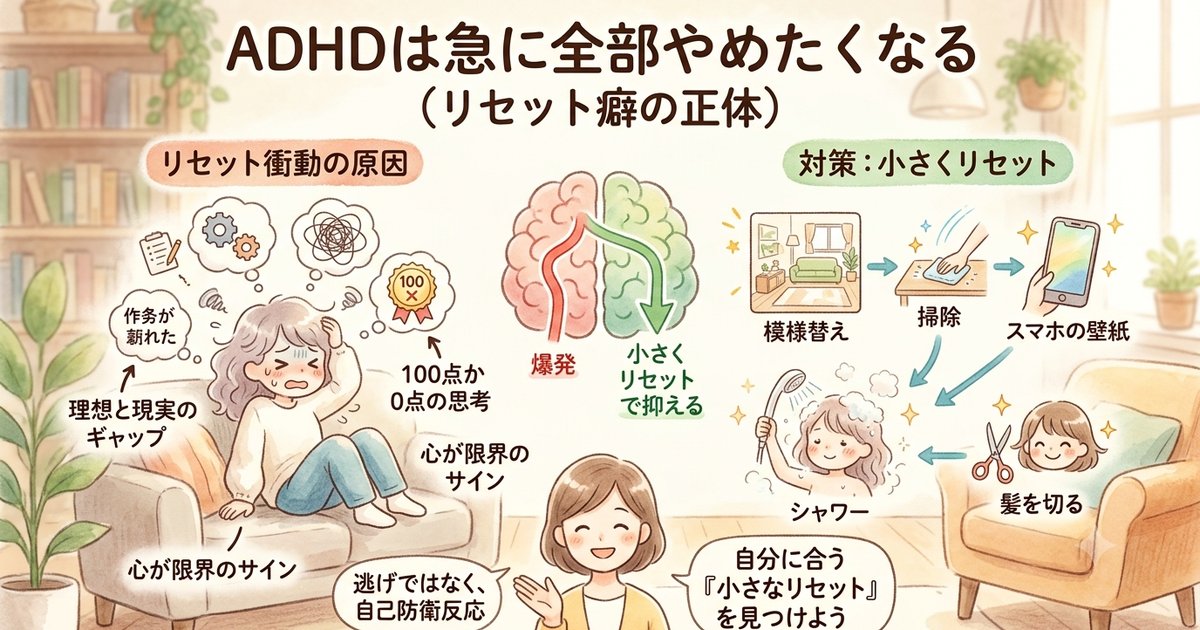 ADHDのリセット癖の正体